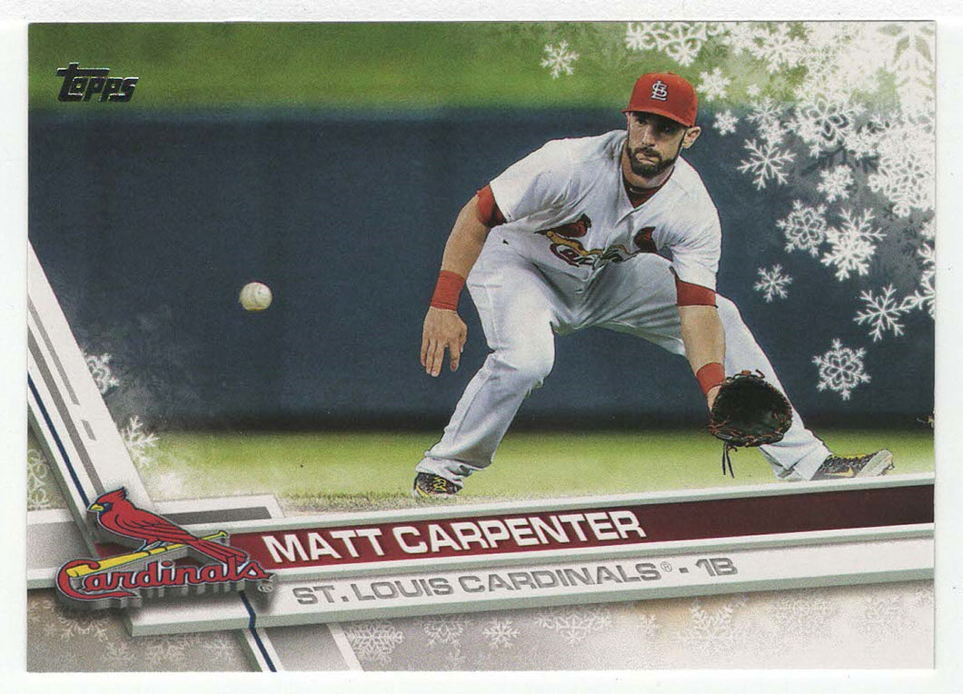Matt Carpenter - St. Louis Cardinals (MLB Baseball Card) 2017 Topps Walmart Holiday Snowflake # 53 Mint