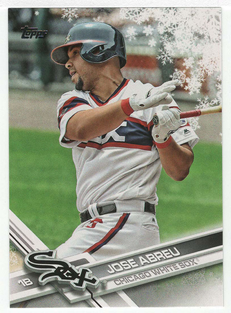Jose Abreu - Chicago White Sox (MLB Baseball Card) 2017 Topps Walmart Holiday Snowflake # 55 Mint