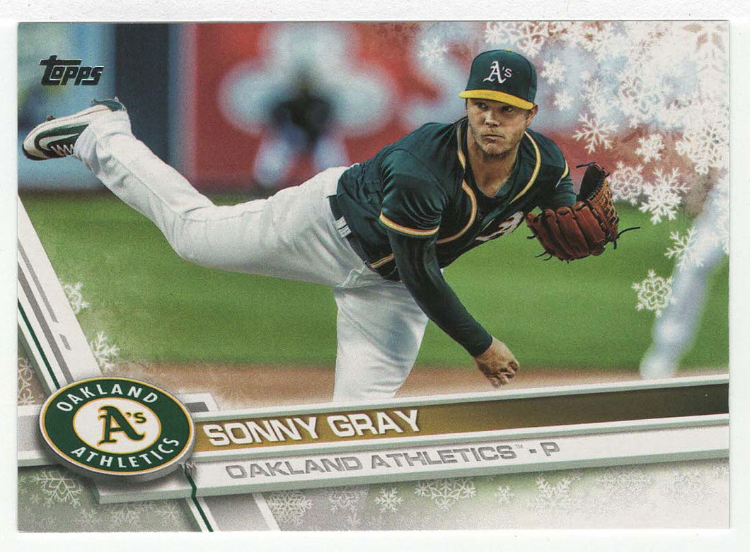 Sonny Gray - Oakland Athletics (MLB Baseball Card) 2017 Topps Walmart Holiday Snowflake # 59 Mint