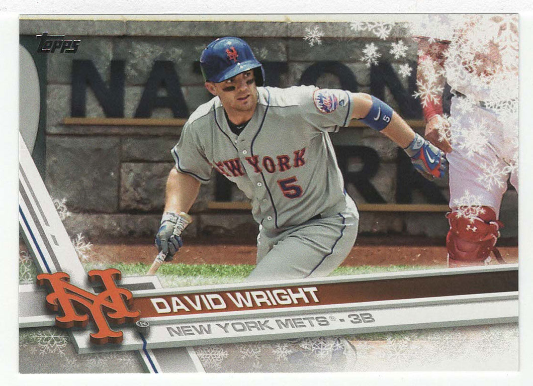 David Wright - New York Mets (MLB Baseball Card) 2017 Topps Walmart Holiday Snowflake # 68 Mint