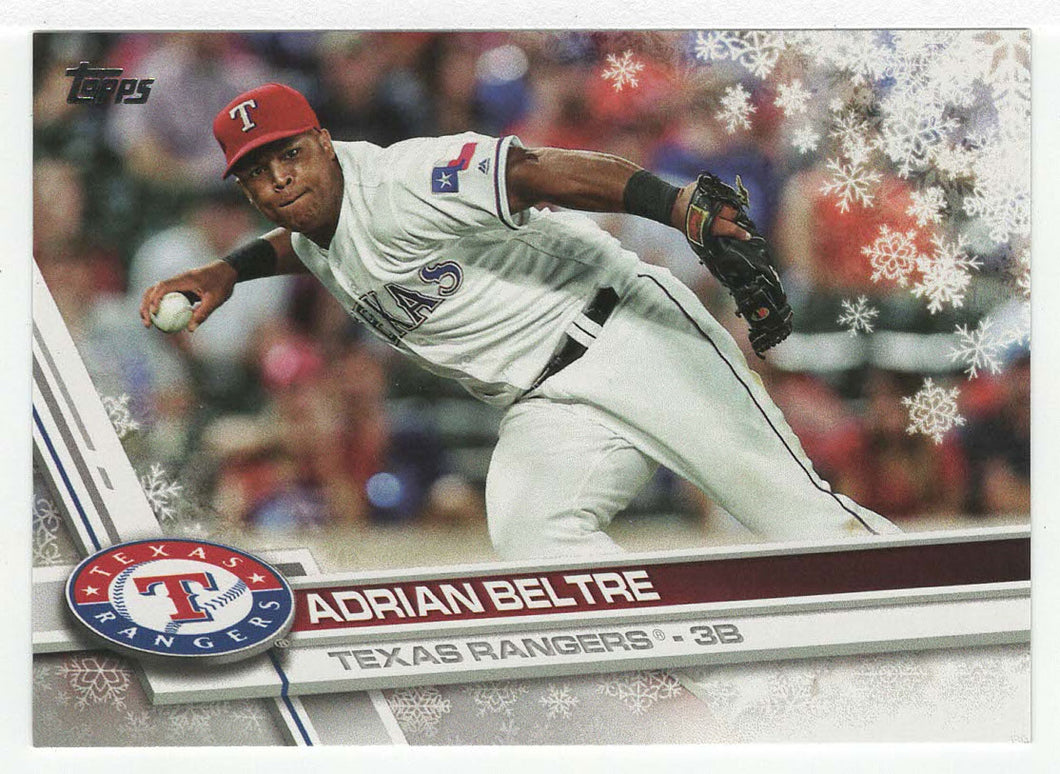 Adrian Beltre - Texas Rangers (MLB Baseball Card) 2017 Topps Walmart Holiday Snowflake # 72 Mint