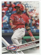 Maikel Franco - Philadelphia Phillies (MLB Baseball Card) 2017 Topps Walmart Holiday Snowflake # 73 Mint