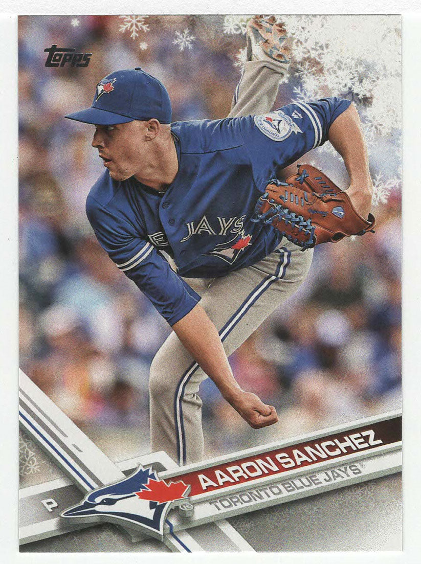 Aaron Sanchez - Toronto Blue Jays (MLB Baseball Card) 2017 Topps Walmart Holiday Snowflake # 81 Mint
