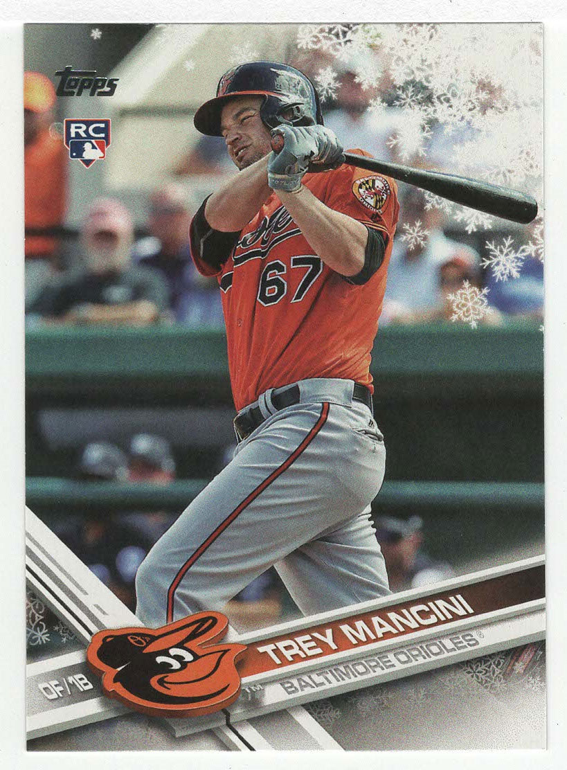 Trey Mancini RC - Baltimore Orioles (MLB Baseball Card) 2017 Topps Walmart Holiday Snowflake # 90 Mint