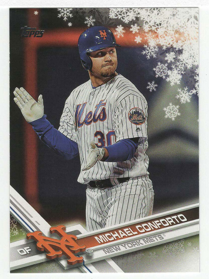 Michael Conforto - New York Mets (MLB Baseball Card) 2017 Topps Walmart Holiday Snowflake # 92 Mint
