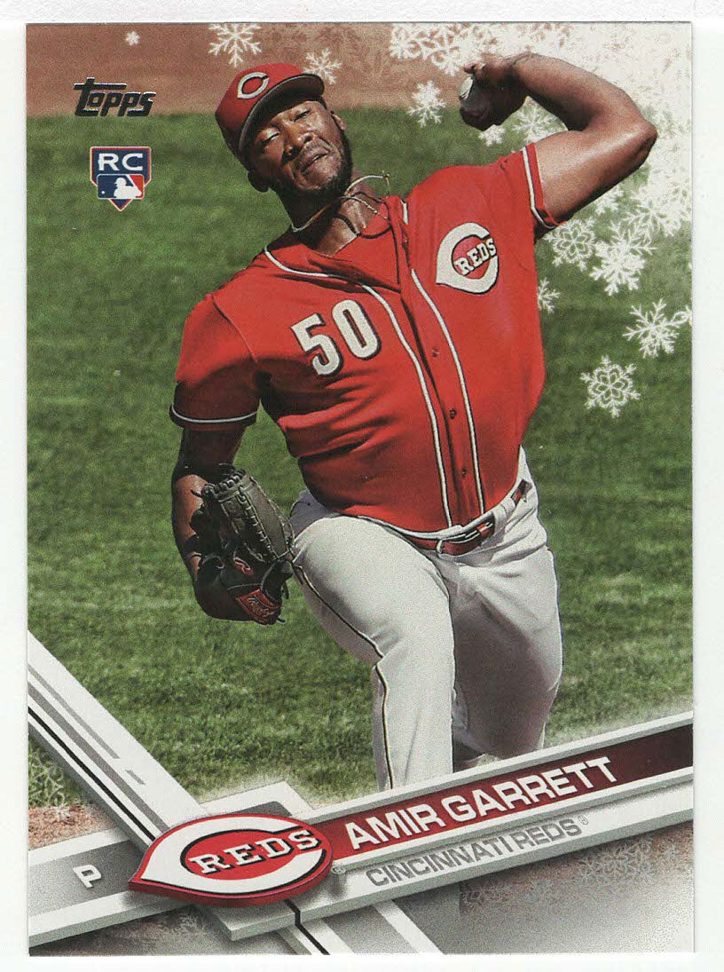 Amir Garrett RC - Cincinnati Reds (MLB Baseball Card) 2017 Topps Walmart Holiday Snowflake # 96 Mint
