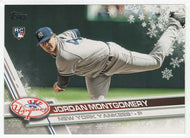Jordan Montgomery RC - New York Yankees (MLB Baseball Card) 2017 Topps Walmart Holiday Snowflake # 108 Mint