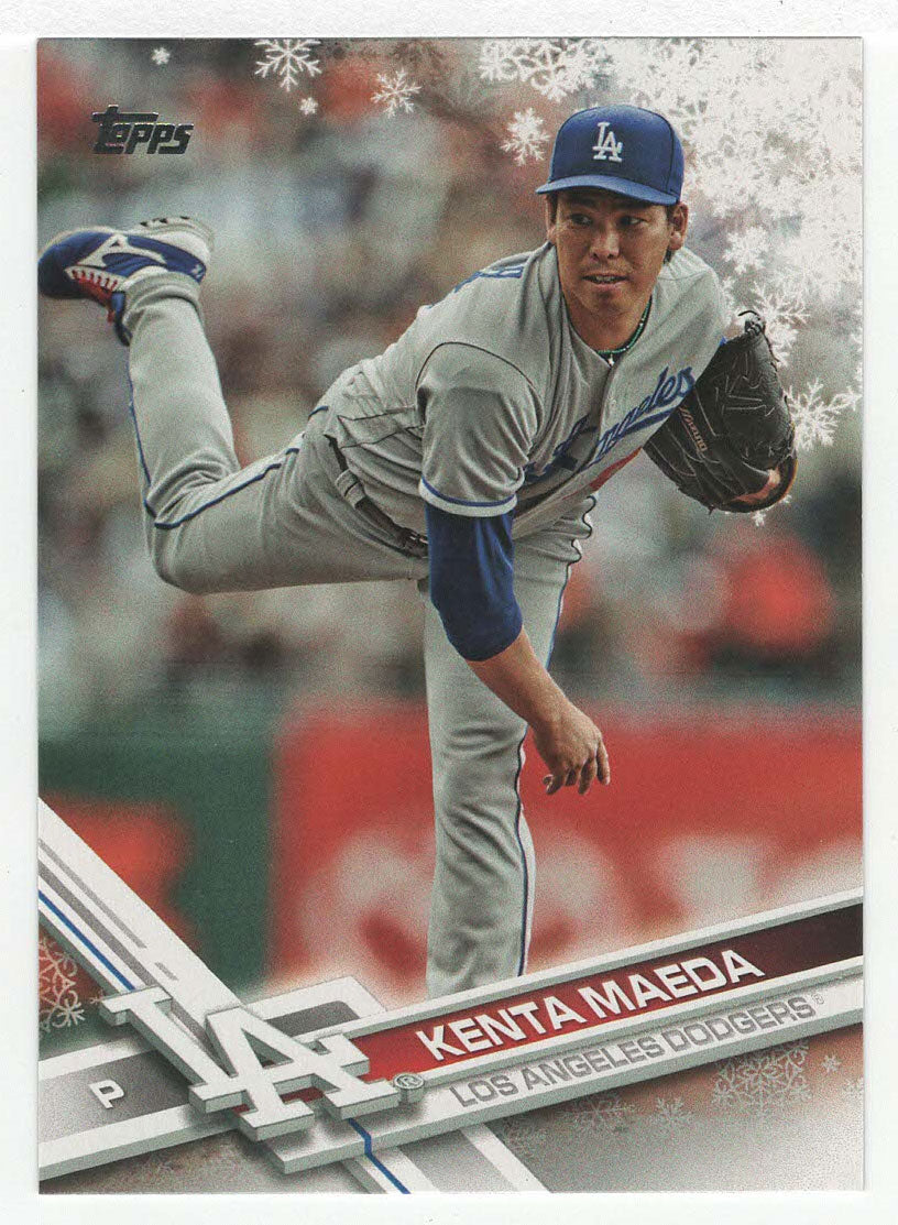 Kenta Maeda - Los Angeles Dodgers (MLB Baseball Card) 2017 Topps Walmart Holiday Snowflake # 111 Mint