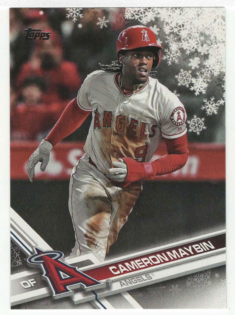 Cameron Maybin - Los Angeles Angels (MLB Baseball Card) 2017 Topps Walmart Holiday Snowflake # 114 Mint