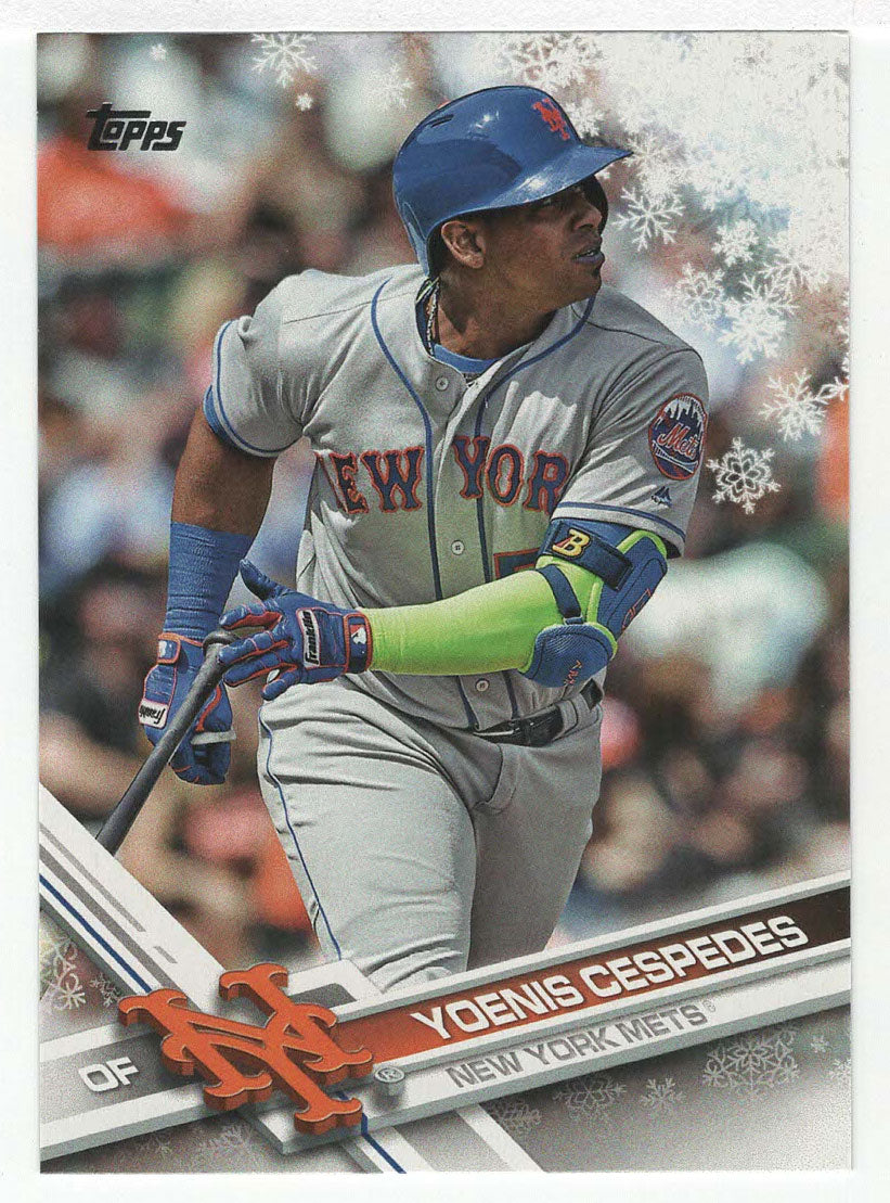 Yoenis Cespedes - New York Mets (MLB Baseball Card) 2017 Topps Walmart Holiday Snowflake # 116 Mint