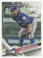 Marco Estrada - Toronto Blue Jays (MLB Baseball Card) 2017 Topps Walmart Holiday Snowflake # 117 Mint