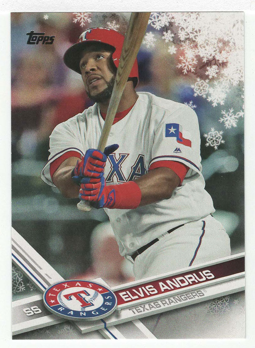 Elvis Andrus - Texas Rangers (MLB Baseball Card) 2017 Topps Walmart Holiday Snowflake # 118 Mint