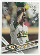 Jharel Cotton RC - Oakland Athletics (MLB Baseball Card) 2017 Topps Walmart Holiday Snowflake # 123 Mint
