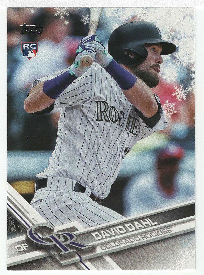 David Dahl RC - Colorado Rockies (MLB Baseball Card) 2017 Topps Walmart Holiday Snowflake # 126 Mint
