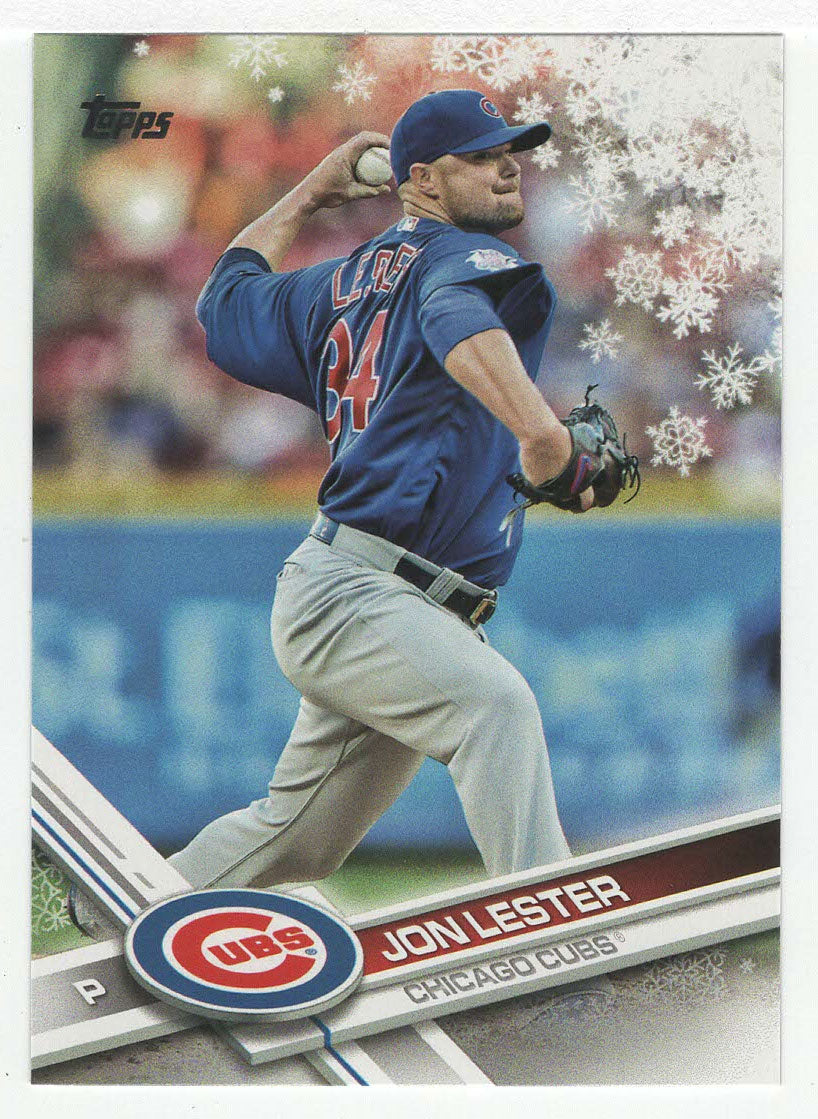 Jon Lester - Chicago Cubs (MLB Baseball Card) 2017 Topps Walmart Holiday Snowflake # 127 Mint