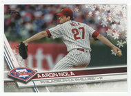 Aaron Nola - Philadelphia Phillies (MLB Baseball Card) 2017 Topps Walmart Holiday Snowflake # 128 Mint