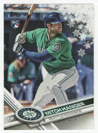 Mitch Haniger RC - Seattle Mariners (MLB Baseball Card) 2017 Topps Walmart Holiday Snowflake # 129 Mint