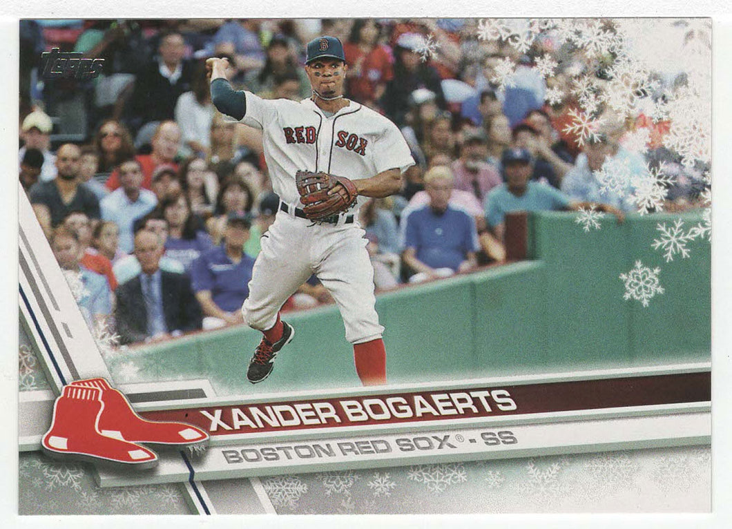 Xander Bogaerts - Boston Red Sox (MLB Baseball Card) 2017 Topps Walmart Holiday Snowflake # 134 Mint