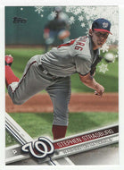 Stephen Strasburg - Washington Nationals (MLB Baseball Card) 2017 Topps Walmart Holiday Snowflake # 146 Mint