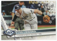 Evan Longoria - Tampa Bay Rays (MLB Baseball Card) 2017 Topps Walmart Holiday Snowflake # 149 Mint