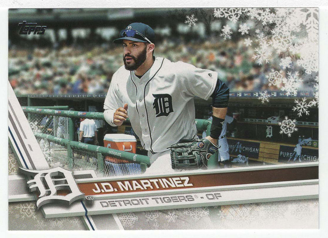 J.D. Martinez - Detroit Tigers (MLB Baseball Card) 2017 Topps Walmart Holiday Snowflake # 157 Mint