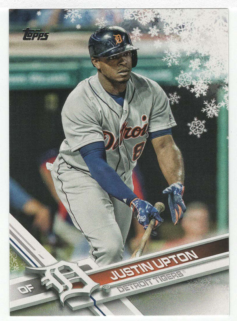 Justin Upton - Detroit Tigers (MLB Baseball Card) 2017 Topps Walmart Holiday Snowflake # 159 Mint
