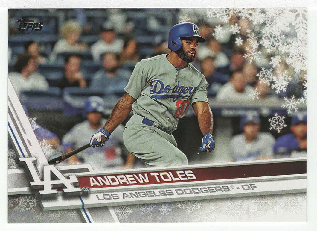 Andrew Toles RC - Los Angeles Dodgers (MLB Baseball Card) 2017 Topps Walmart Holiday Snowflake # 160 Mint
