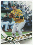 Ryon Healy RC - Oakland Athletics (MLB Baseball Card) 2017 Topps Walmart Holiday Snowflake # 161 Mint