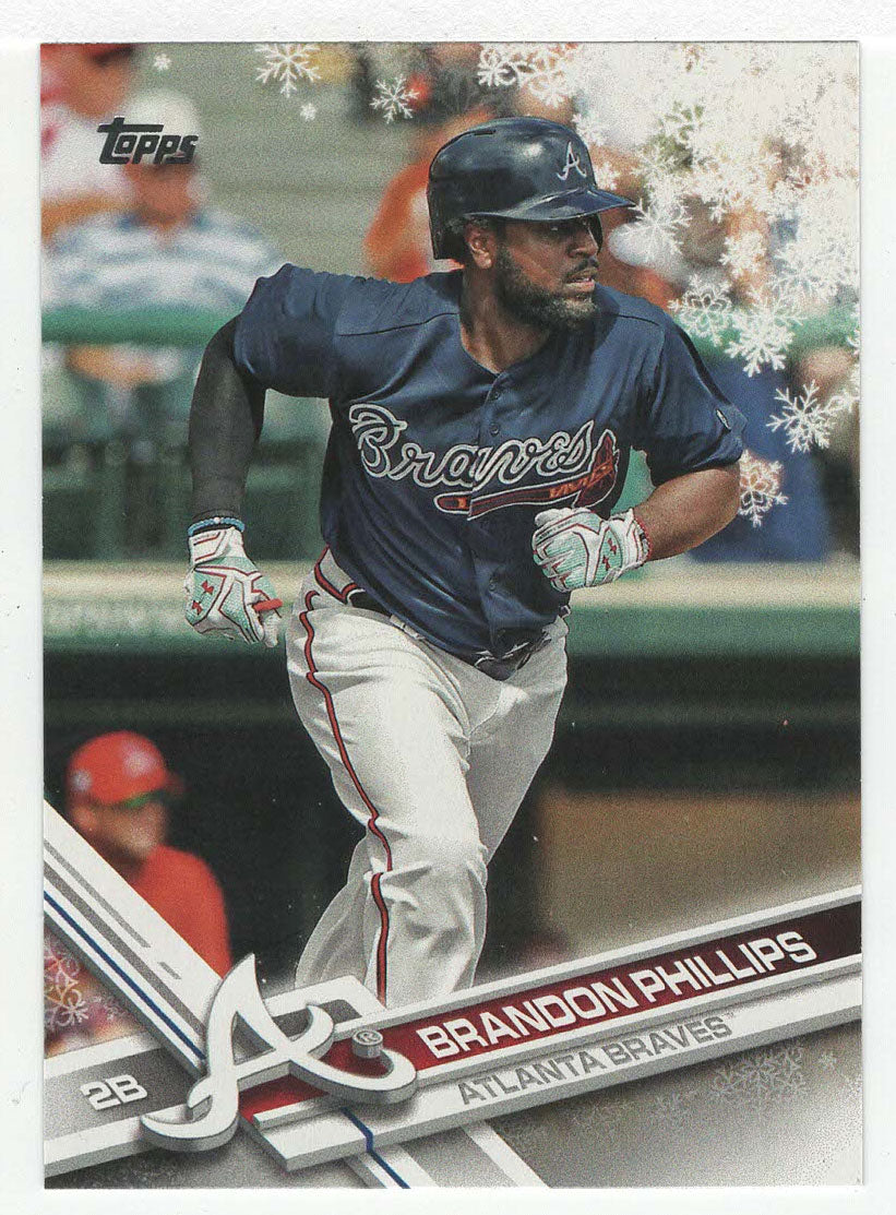 Brandon Phillips - Atlanta Braves (MLB Baseball Card) 2017 Topps Walmart Holiday Snowflake # 162 Mint