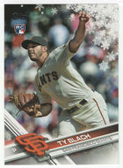 Ty Blach RC - San Francisco Giants (MLB Baseball Card) 2017 Topps Walmart Holiday Snowflake # 170 Mint