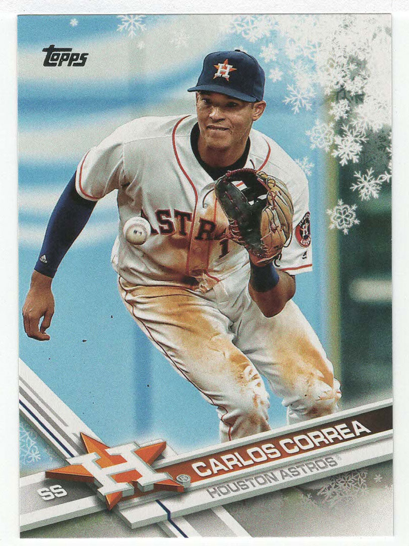 Carlos Correa - Houston Astros (MLB Baseball Card) 2017 Topps Walmart Holiday Snowflake # 175 Mint