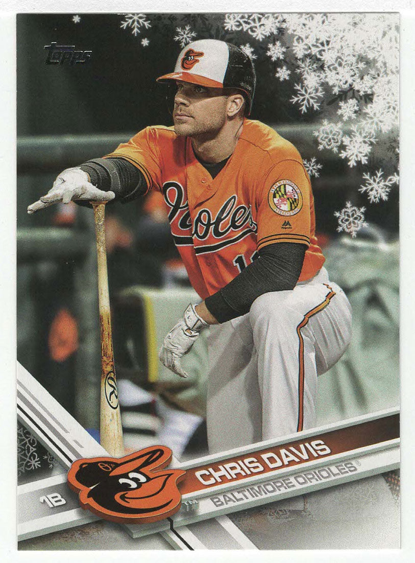 Chris Davis - Baltimore Orioles (MLB Baseball Card) 2017 Topps Walmart Holiday Snowflake # 180 Mint