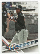 Marcell Ozuna - Miami Marlins (MLB Baseball Card) 2017 Topps Walmart Holiday Snowflake # 182 Mint