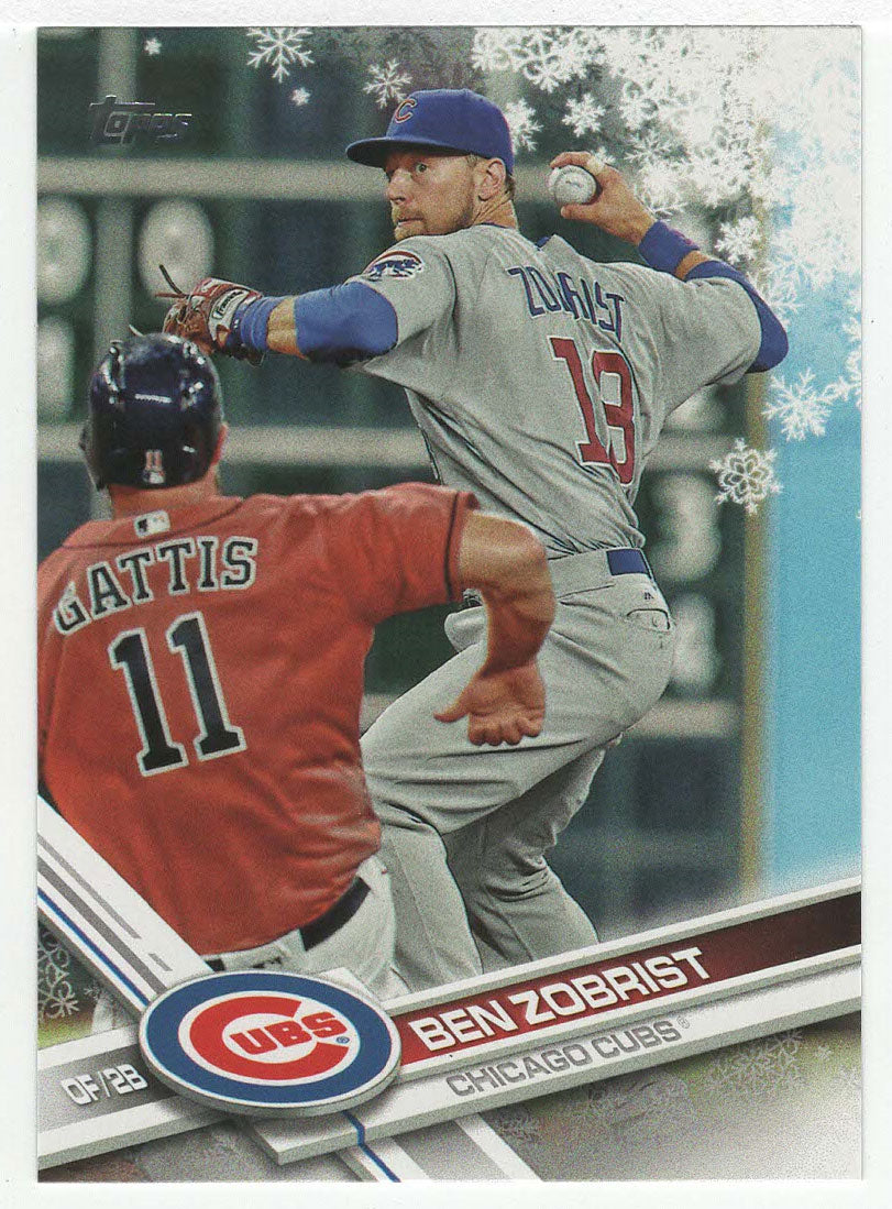 Ben Zobrist - Chicago Cubs (MLB Baseball Card) 2017 Topps Walmart Holiday Snowflake # 186 Mint