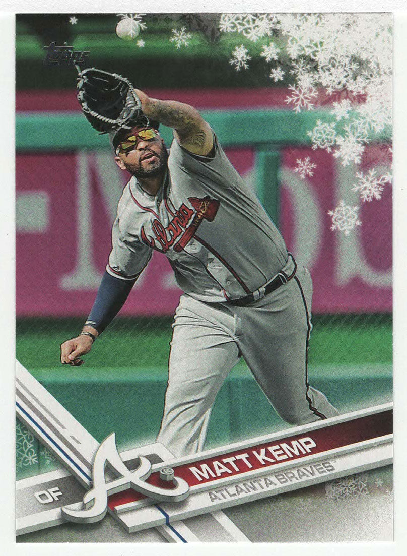Matt Kemp - Atlanta Braves (MLB Baseball Card) 2017 Topps Walmart Holiday Snowflake # 192 Mint