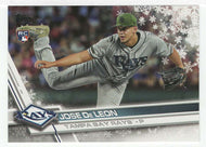 Jose De Leon RC - Tampa Bay Rays (MLB Baseball Card) 2017 Topps Walmart Holiday Snowflake # 199 Mint