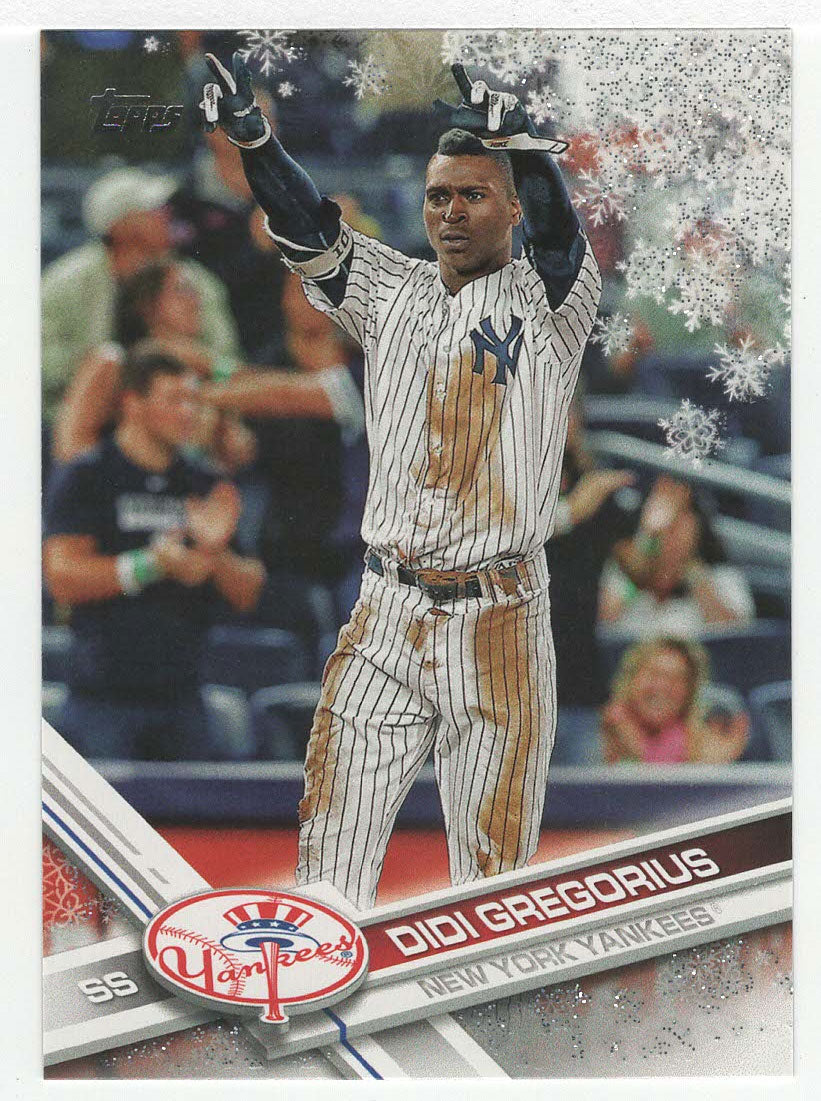 Didi Gregorius - New York Yankees - Metallic (MLB Baseball Card) 2017 Topps Walmart Holiday Snowflake # 88 Mint