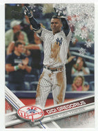 Didi Gregorius - New York Yankees - Metallic (MLB Baseball Card) 2017 Topps Walmart Holiday Snowflake # 88 Mint