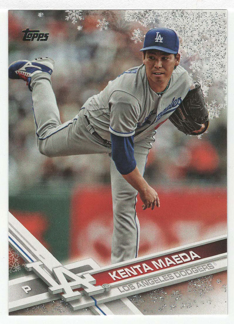 Kenta Maeda - Los Angeles Dodgers - Metallic (MLB Baseball Card) 2017 Topps Walmart Holiday Snowflake # 111 Mint