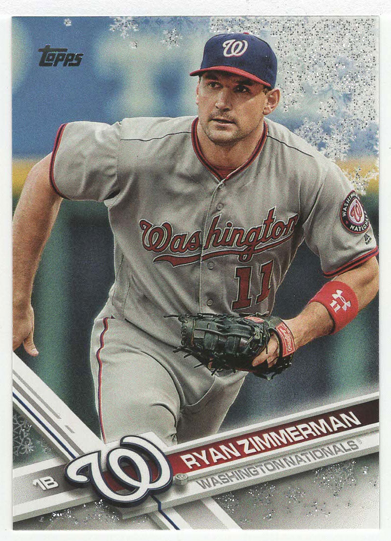 Ryan Zimmerman - Washington Nationals - Metallic (MLB Baseball Card) 2017 Topps Walmart Holiday Snowflake # 173 Mint