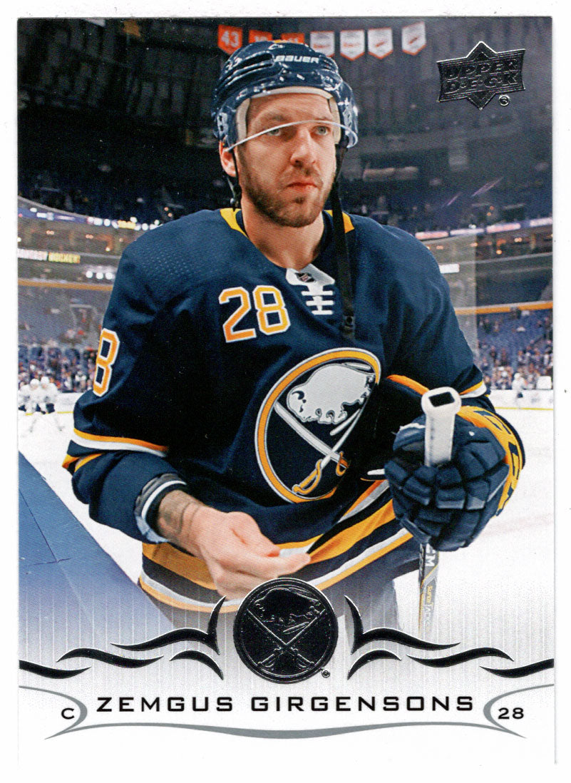 Zemgus Girgensons - Buffalo Sabres (NHL Hockey Card) 2018-19 Upper Deck # 22 Mint