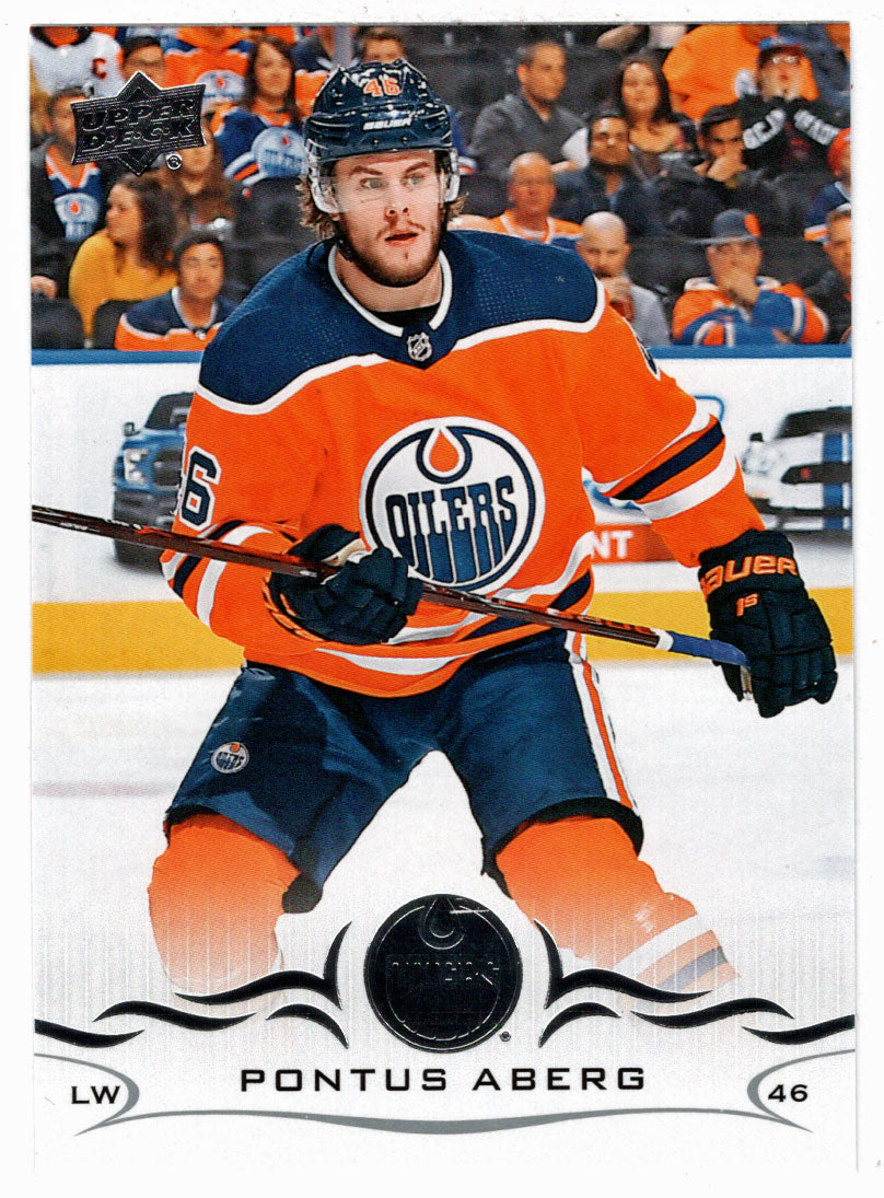 Pontus Aberg - Edmonton Oilers (NHL Hockey Card) 2018-19 Upper Deck # 73 Mint