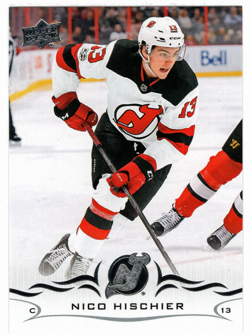 Nico Hischier - New Jersey Devils (NHL Hockey Card) 2018-19 Upper Deck # 110 Mint