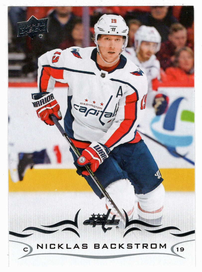 Nicklas Backstrom - Washington Capitals (NHL Hockey Card) 2018-19 Upper Deck # 185 Mint