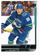 Adam Gaudette RC - Vancouver Canucks - Young Guns (NHL Hockey Card) 2018-19 Upper Deck # 205 Mint