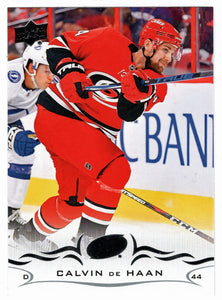 Calvin de Haan - Carolina Hurricanes (NHL Hockey Card) 2018-19 Upper Deck # 288 Mint