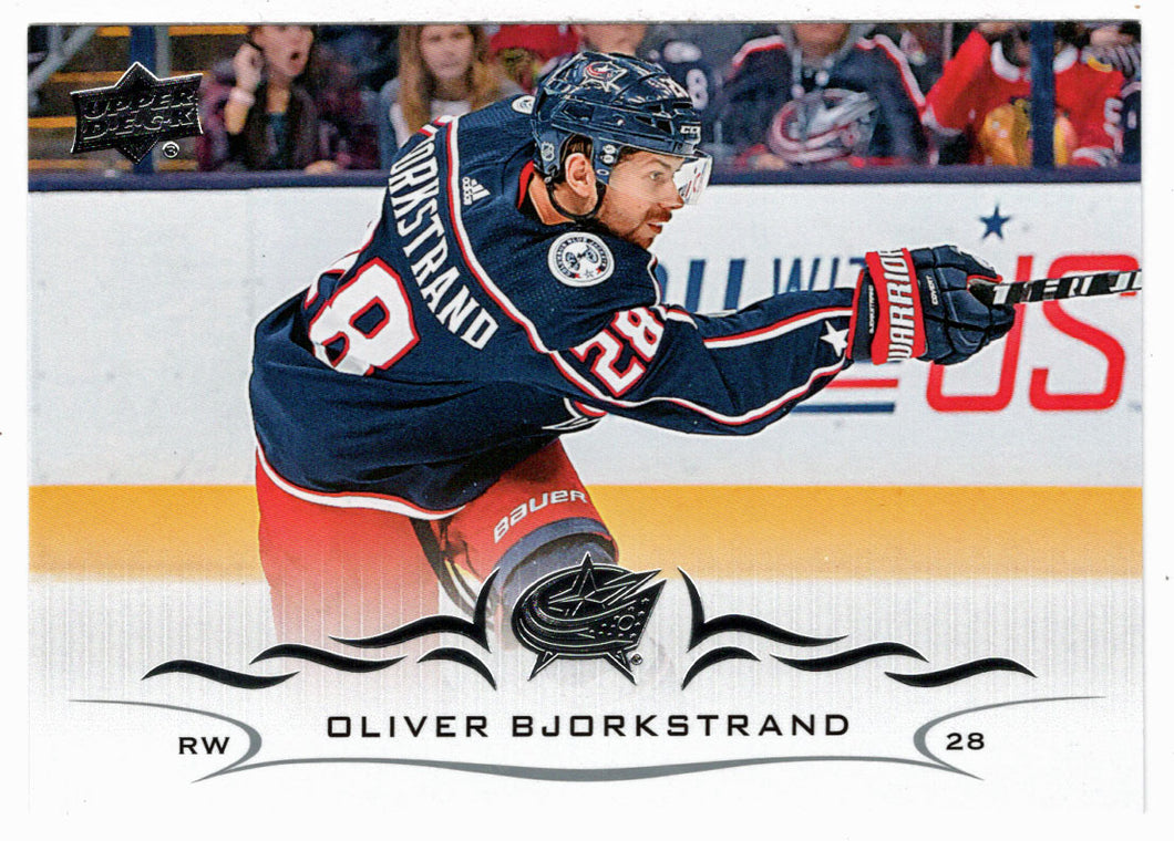 Oliver Bjorkstrand - Columbus Blue Jackets (NHL Hockey Card) 2018-19 Upper Deck # 303 Mint