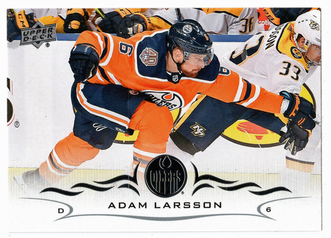 Adam Larsson - Edmonton Oilers (NHL Hockey Card) 2018-19 Upper Deck # 323 Mint