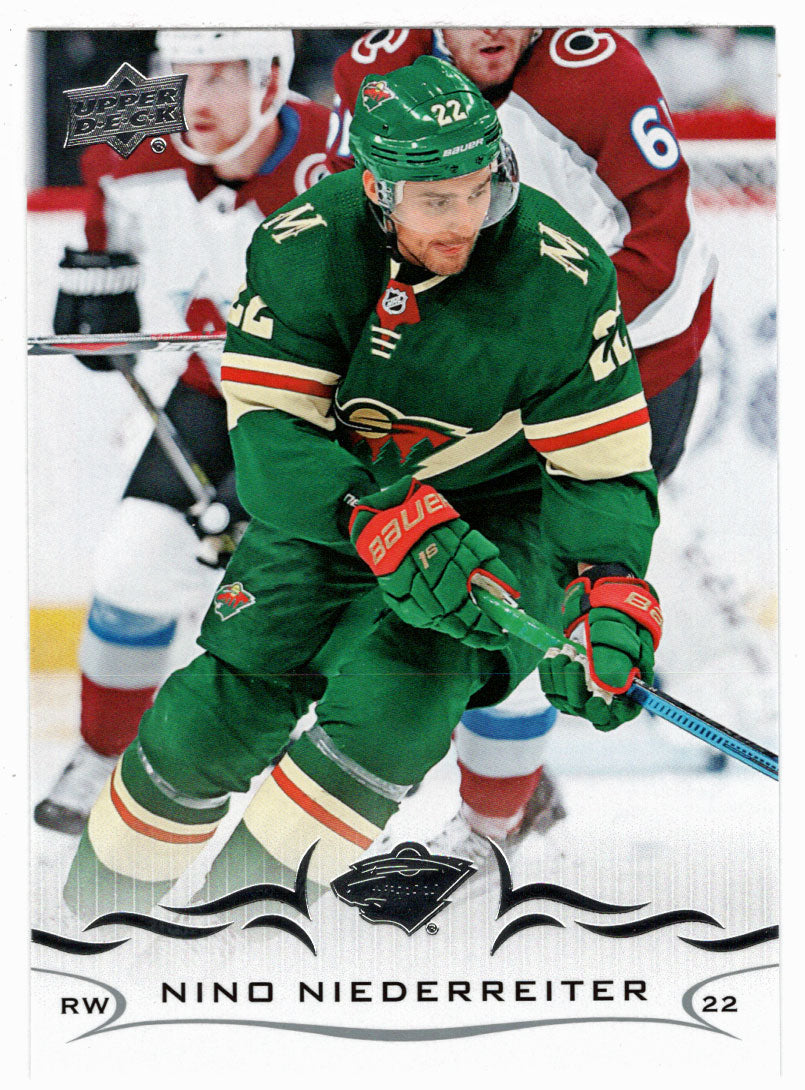 Nino Niederreiter - Minnesota Wild (NHL Hockey Card) 2018-19 Upper Deck # 345 Mint