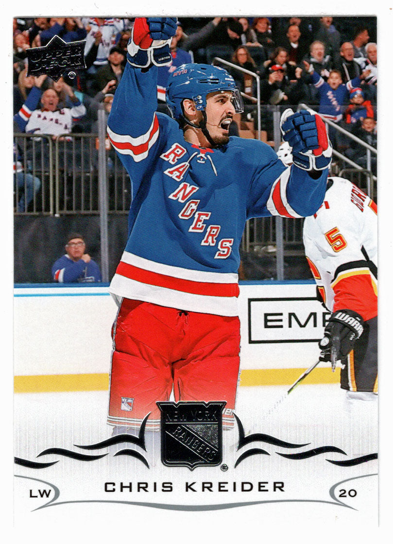 Chris Kreider - New York Rangers (NHL Hockey Card) 2018-19 Upper Deck # 376 Mint